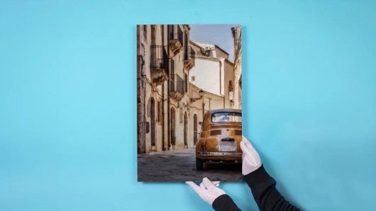 Direct print on brushed aluminium