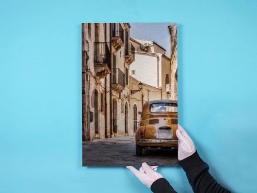 Direct print on brushed aluminium
