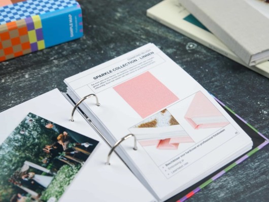 Profotonet Sample Pack for Photo books opened