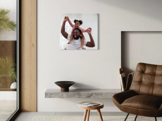 Foto op canvas in interieur