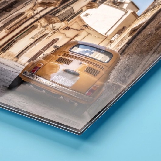 Print behind acrylic glass