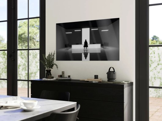 Zwart-wit HD metal print