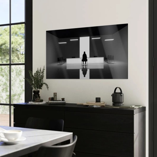 HD Metal Print im Wohnzimmer