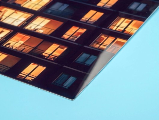 HD Metal Print vu en angle