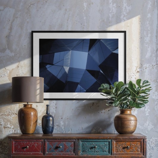 Photo sur polystyrène encadrée