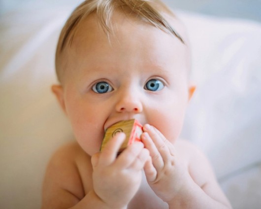 Baby 3 maanden oud in beeld