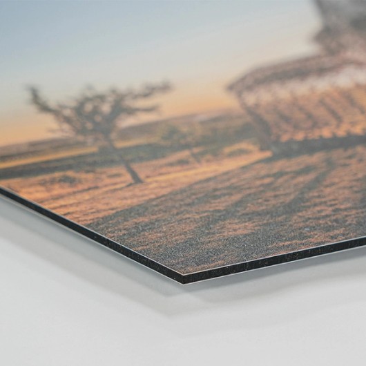 Photo de voyage sur aluminium dibond