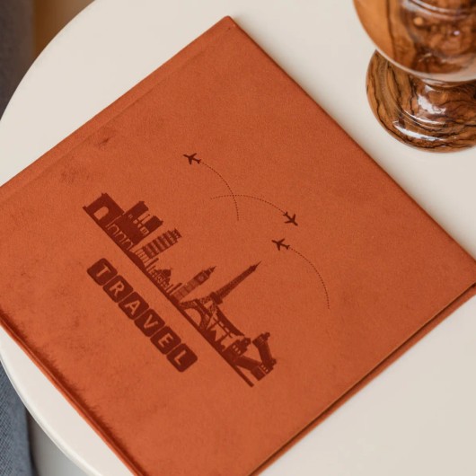 Fotoboek met lasertekst