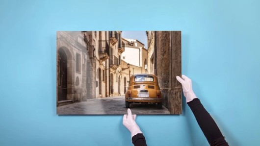 Foto achter Plexiglas