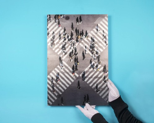 Direct print on brushed aluminium