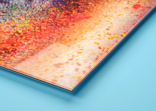 Aluminium afdruk achter dibond