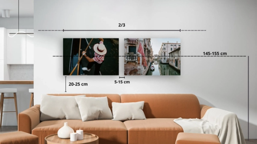 afmetingen wanddecoratie hoogte