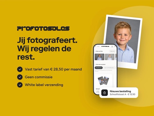 Screenshots van het verkoopplatform Profotosales