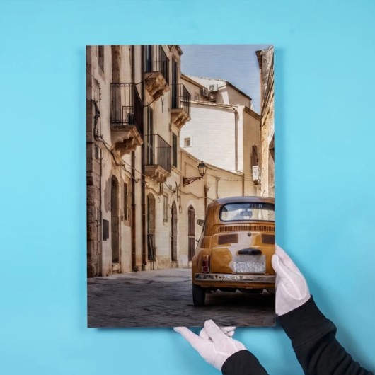 Direct print on brushed aluminium