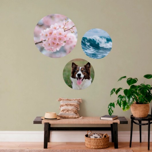 Ronde wanddecoratie