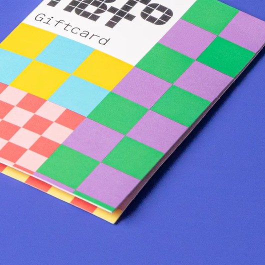 Cadeaukaart close-up