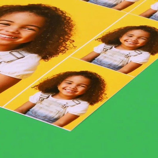 Schoolfotoset met verschillende formaten van dichtbij