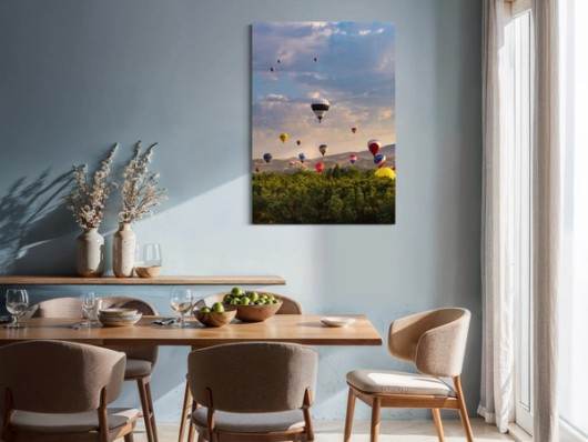 Foto op polystyreen in interieur