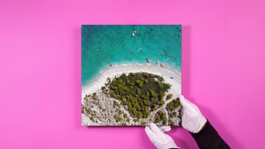 Canvas print on the wall