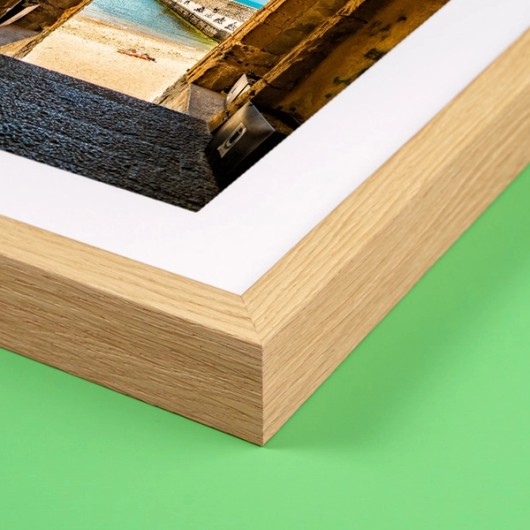 Framed print with passe-partout