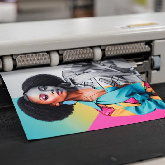 Foto belicht op fotopapier