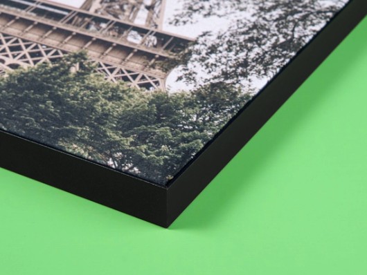 Art mural acoustique vu en angle