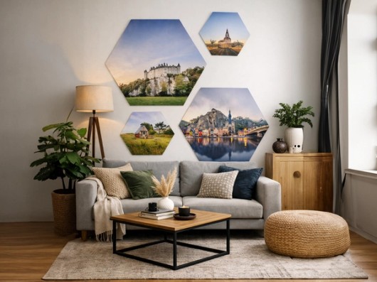 Hexagon in interieur