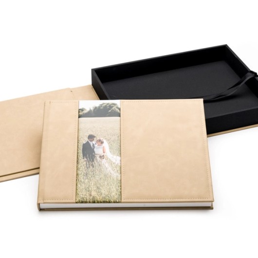 Album de mariage avec boîte de conservation sur mesure