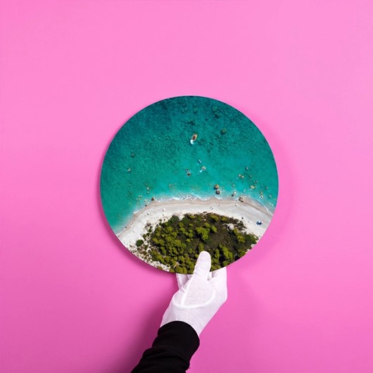 Round wall photo