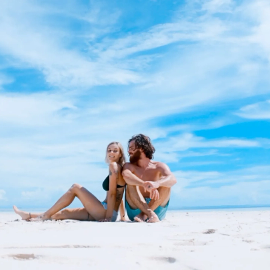 foto op strand